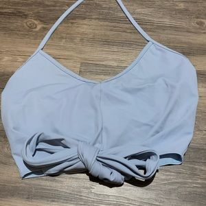 Powder blue Tied up Swim Top